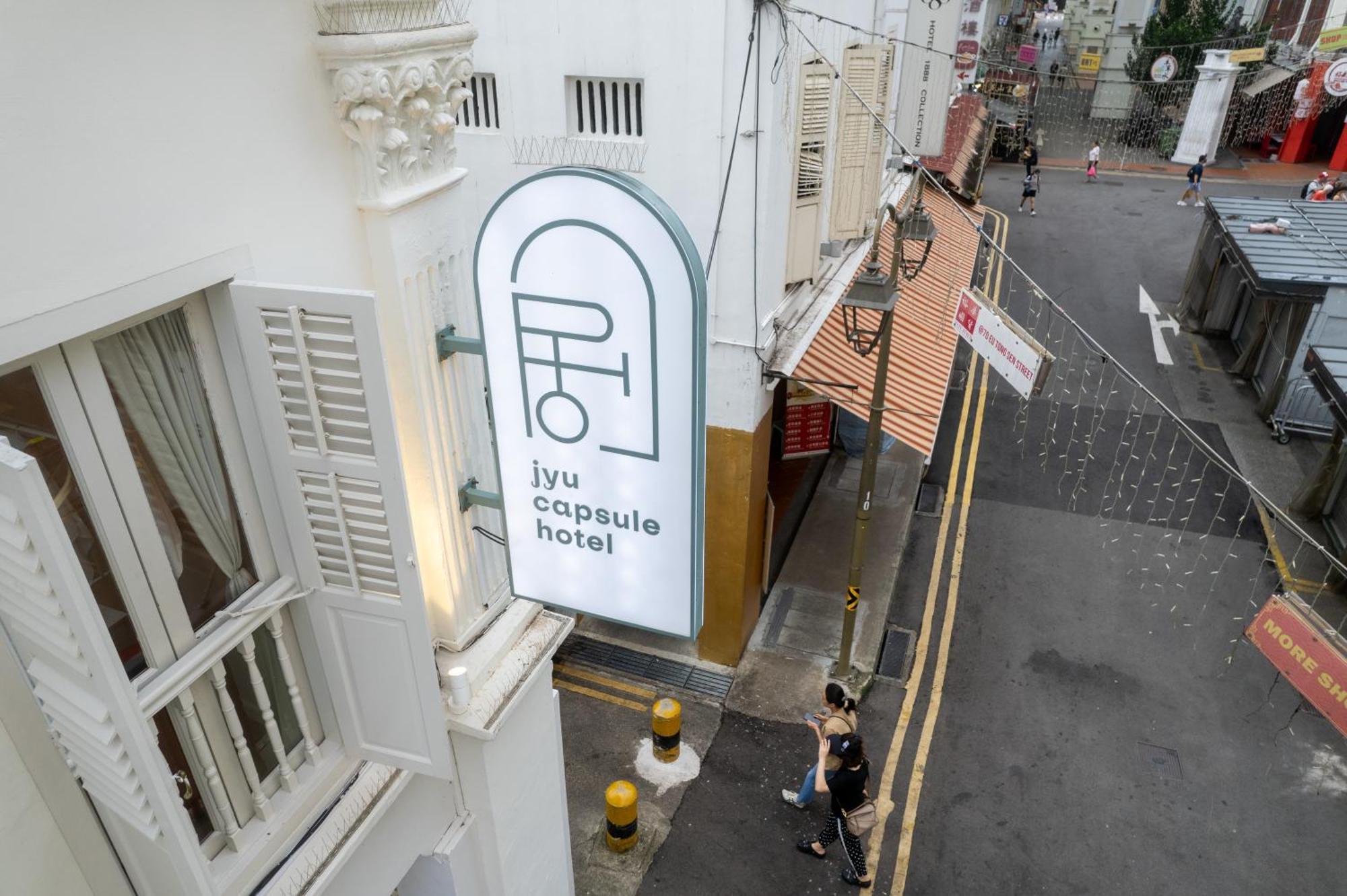 Jyu Capsule Hotel Singapore Bagian luar foto